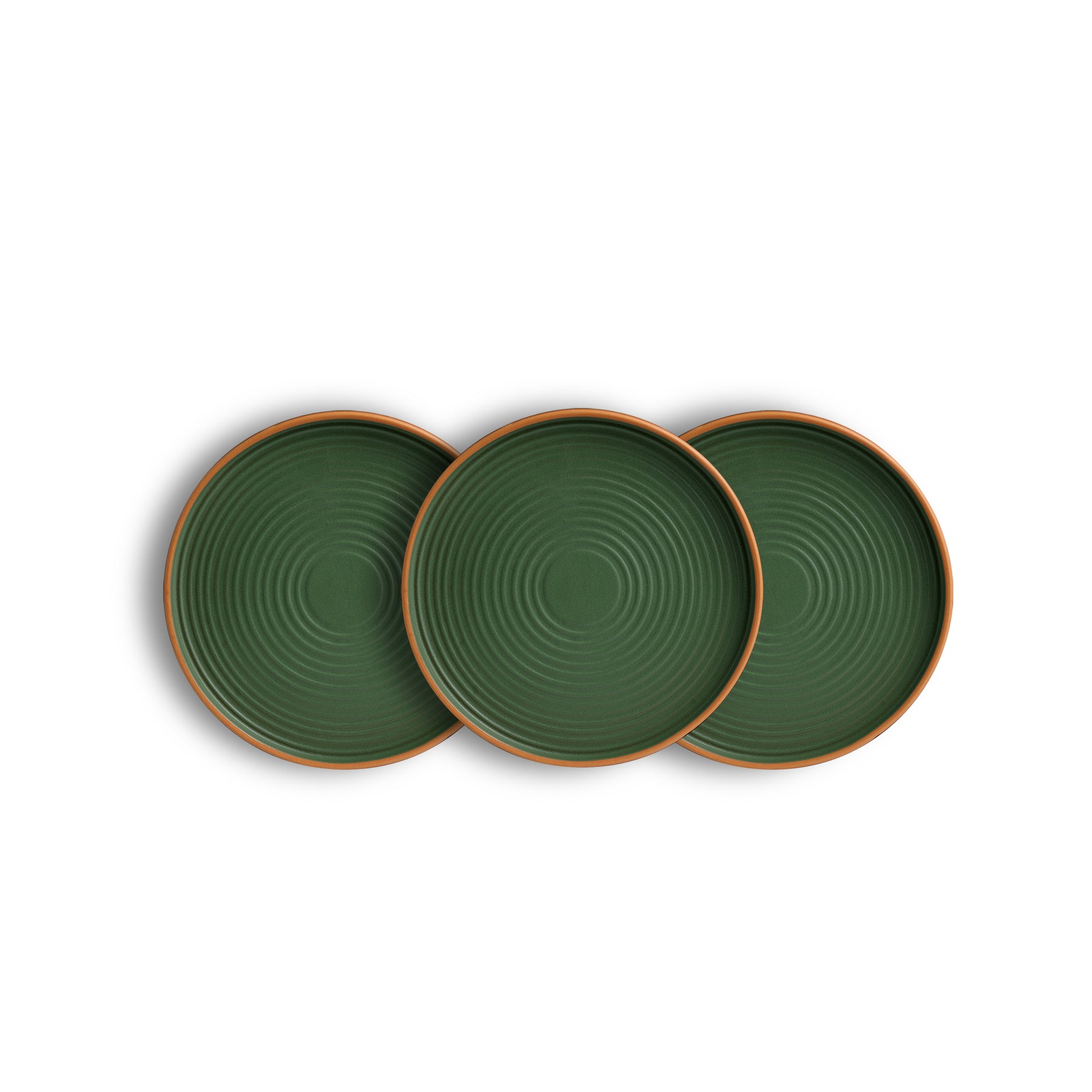 Ceramic Modern Dinner Set 12 Pcs | Klay Green | Matte Finish