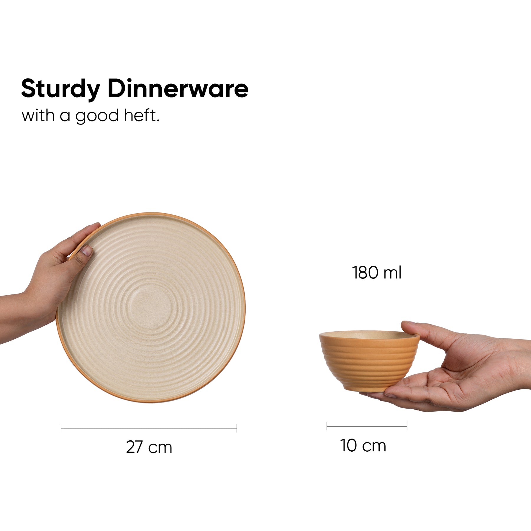 Ceramic Modern Dinner Set 12 Pcs | Klay White | Matte Finish