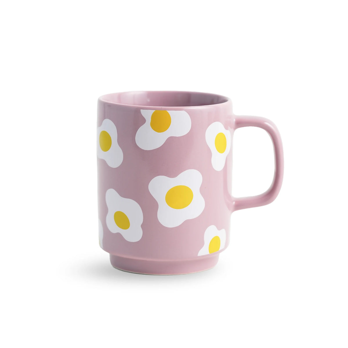 Ceramic Mug, 1 Pc, Egg, 300ml | Glossy Finish | Ceramic Coffee Cup | Porcelain | Microwave Safe | Rise Collection