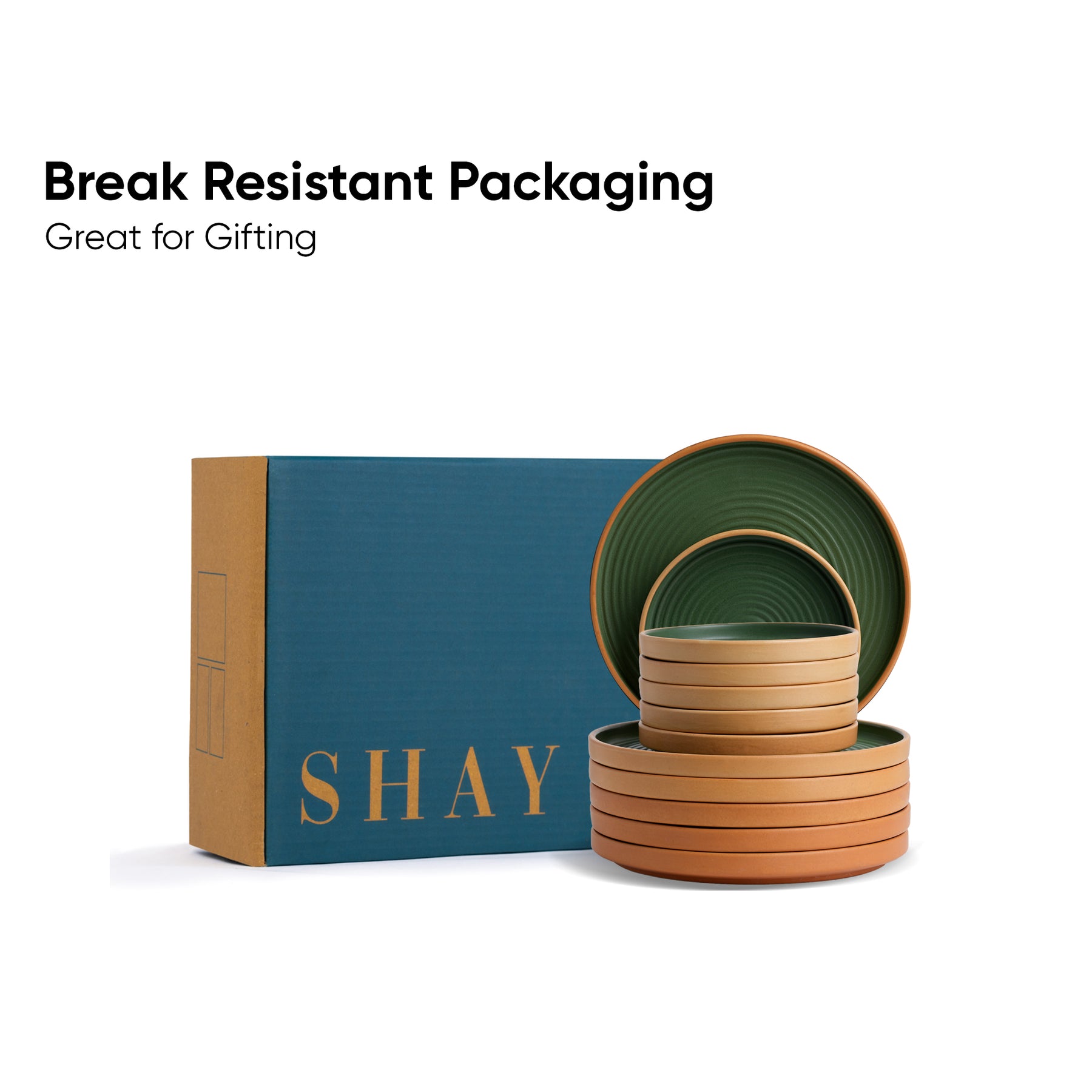 Ceramic Modern Dinner Set – 21 Pcs | Klay Collection | Stoneware | Matte Finish