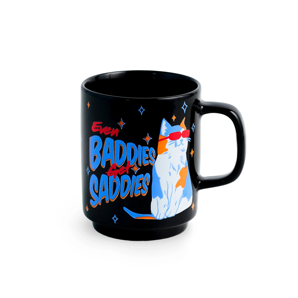Ceramic Mug 300ml | Baddies Saddies Coffee Cup | Glossy Finish