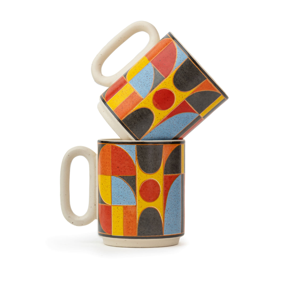Shay Ceramic Coffee Mug Set, 300ml, Bauhaus | Modern Tableware Online India