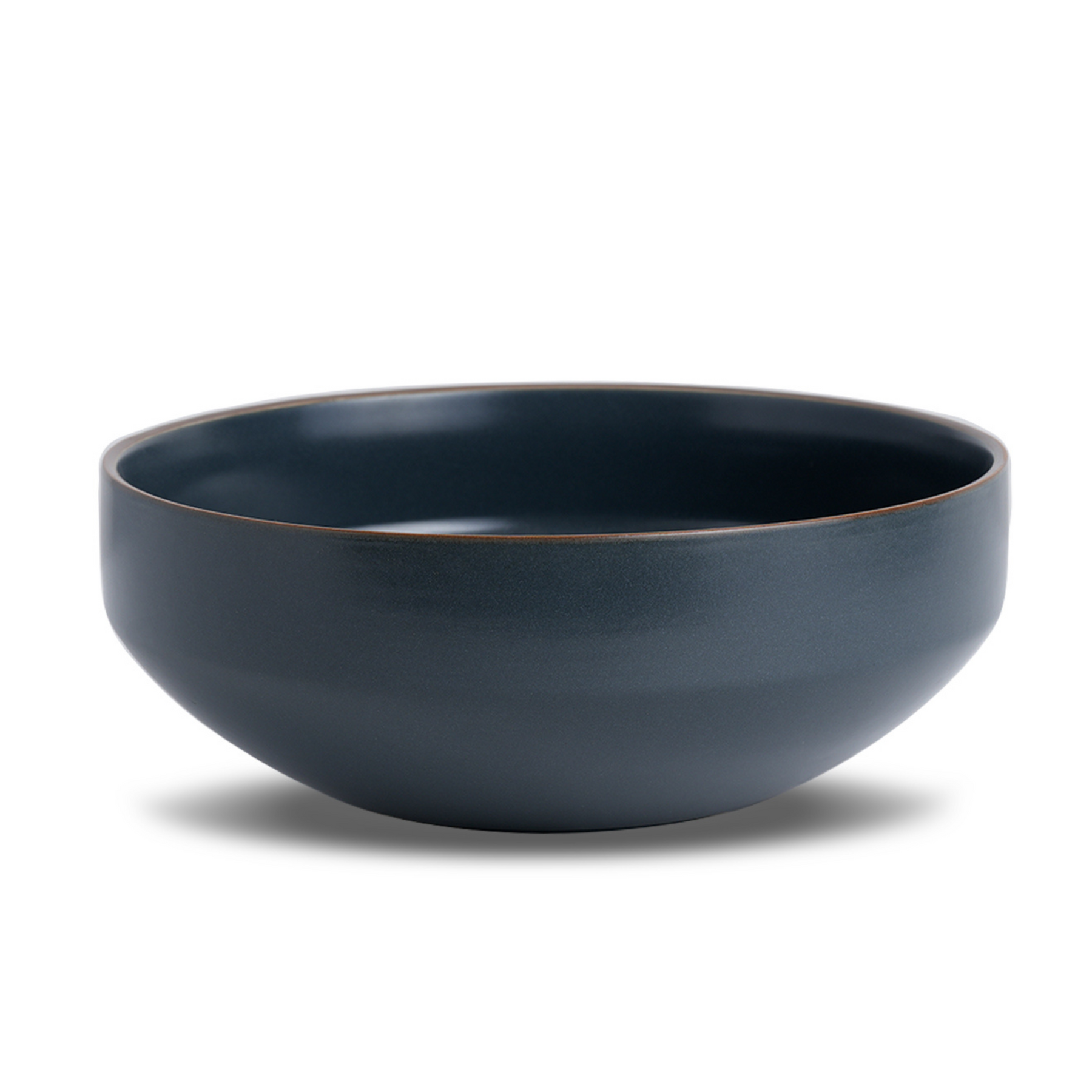 Shay Ceramic Large Serving Bowl, 1500ml | Grey Matte Finish | Japandi Collection | Modern Tableware Online India