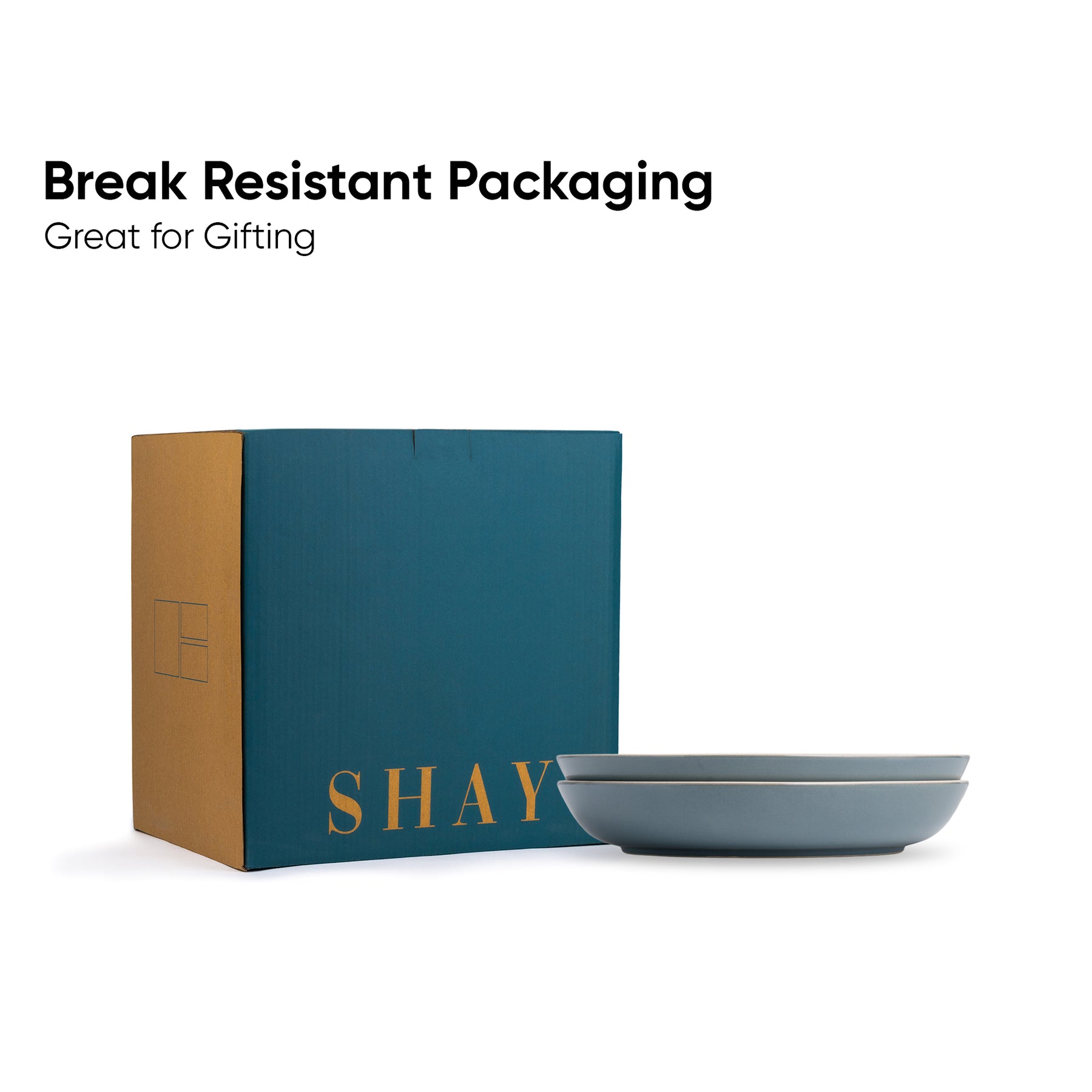 Stoneware Salad Plate Set – 22cm | Set of 2 | Grey Ivory | Glossy Finish