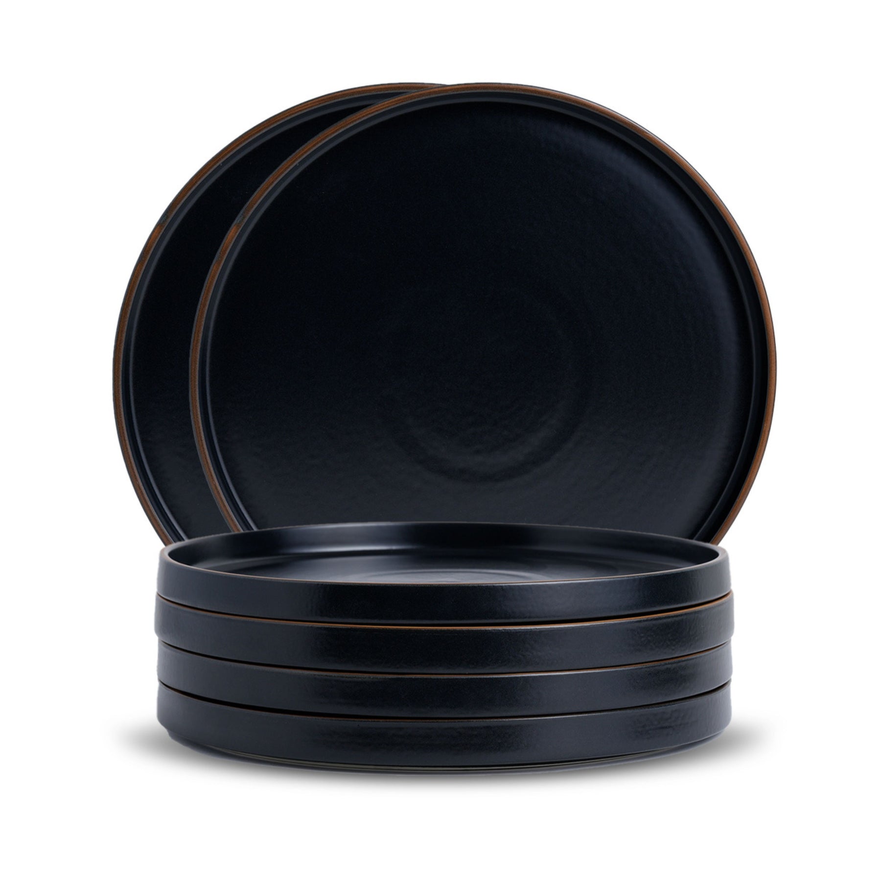Shay Ceramic Dinner Plates Set, 6 Pieces | Japandi Series | Modern Tableware Online India