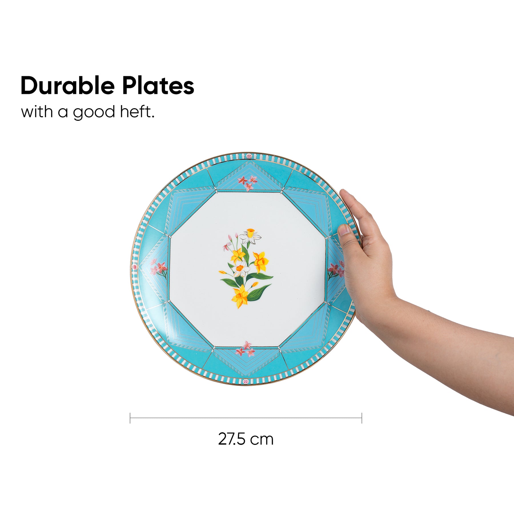 Ceramic Dinner Plates – Set of 6 – Nargis