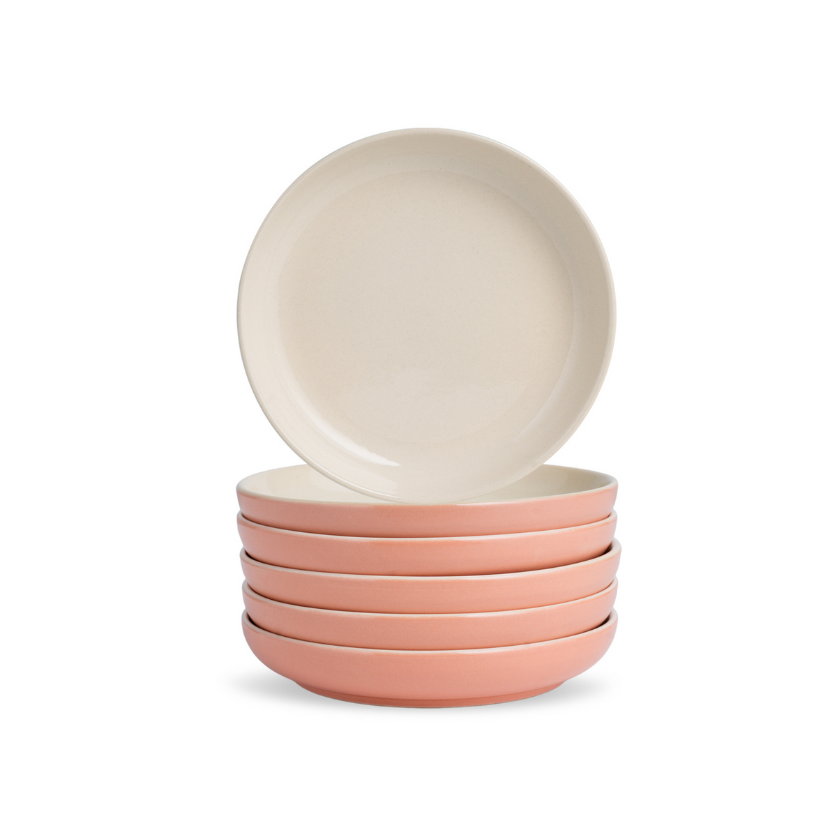 Shay Snack Plates Set of 6 Peach | Modern Tableware Online India
