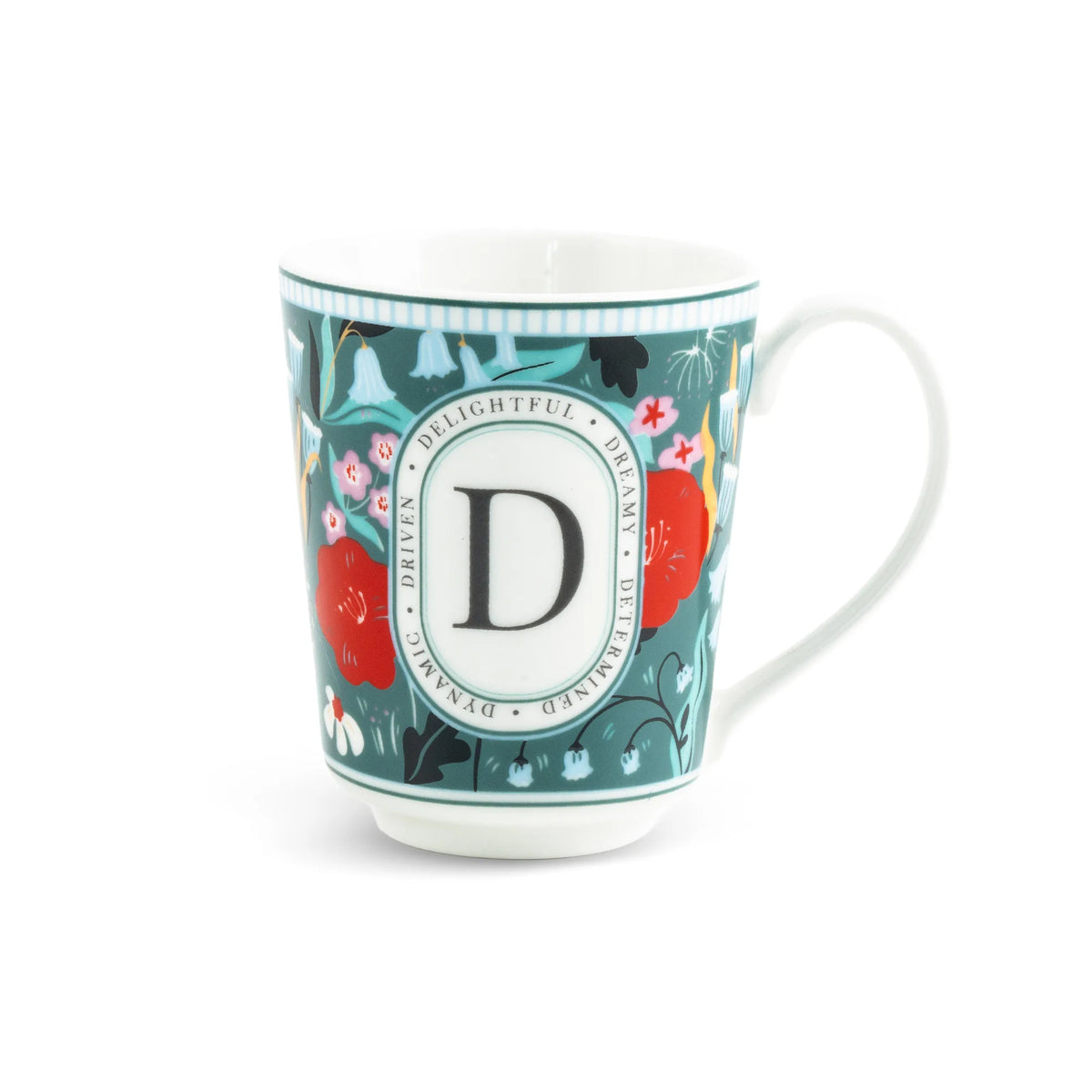 D Ceramic Coffee Mug | 300 ML | Alphabet Collection