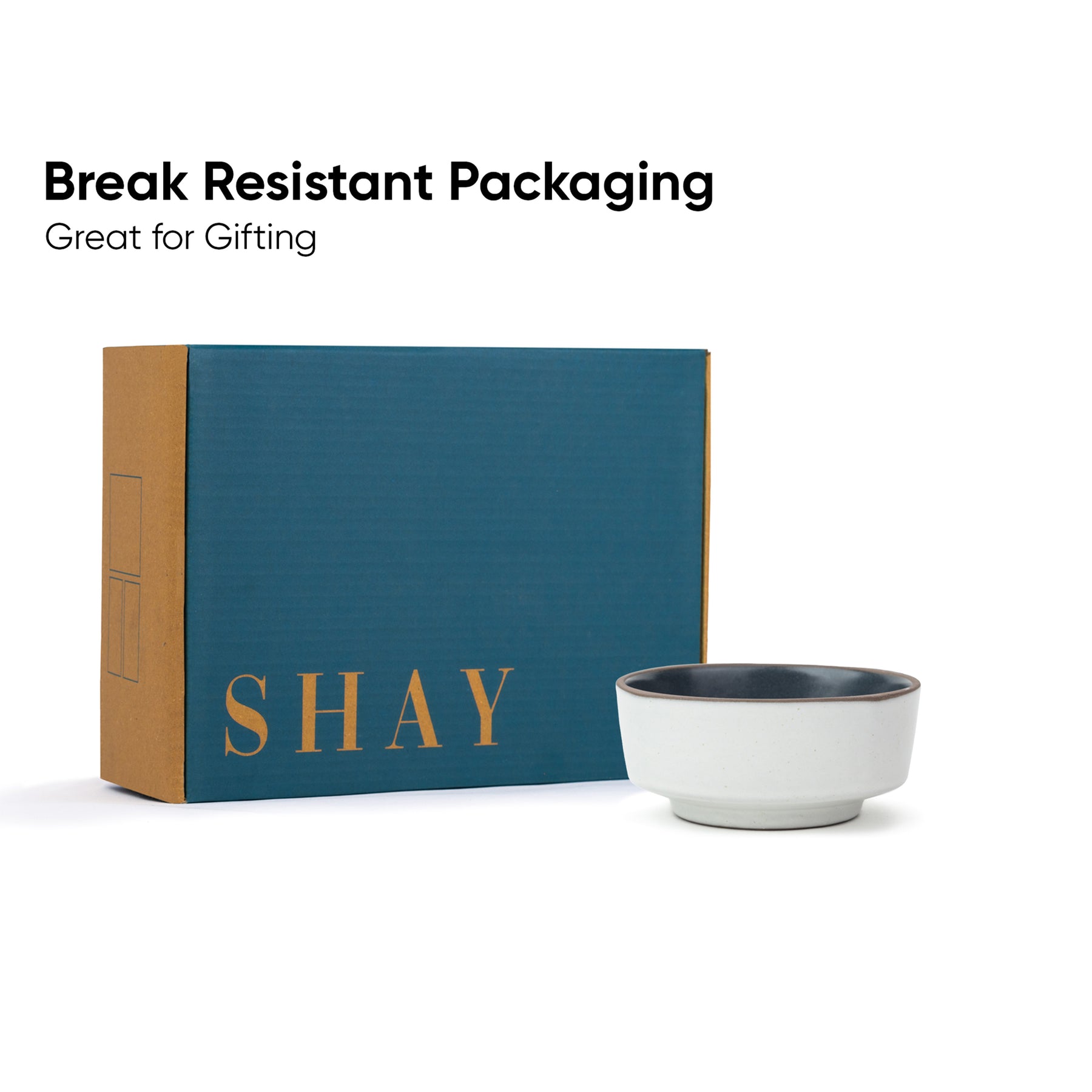 Ceramic Snack Bowl Set | 330ml | Set of 4 | Matte Finish | Japandi Collection