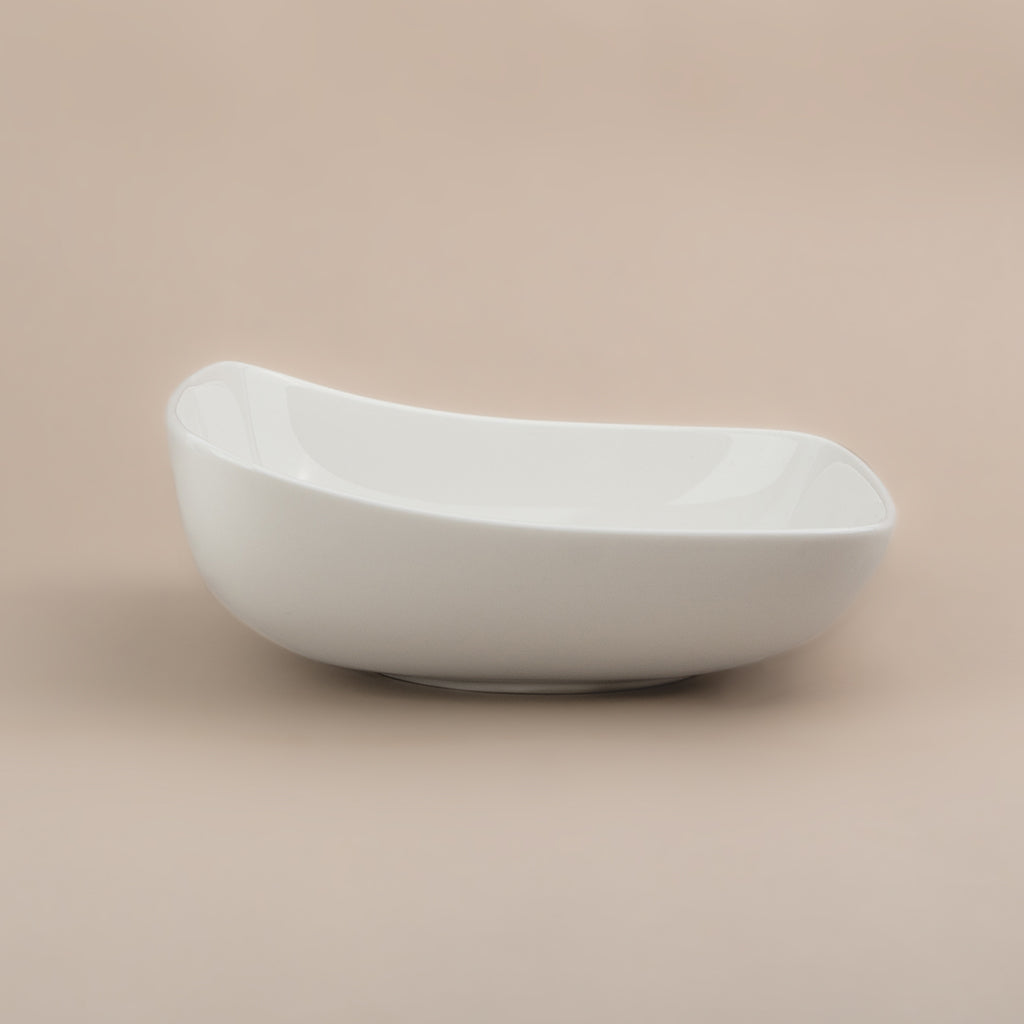 Medium Ceramic Bowl White