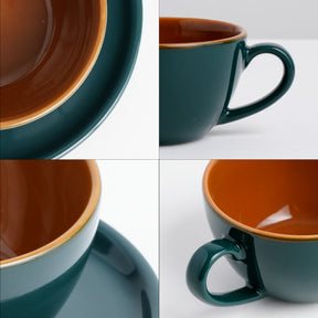 Ceramic Cappuccino Cup & Saucer – 250 ML
