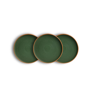 Ceramic Modern Dinner Set – 12 Pcs | Klay Green | Matte Finish
