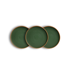 Ceramic Dinner Set | Klay Collection | 12 Pieces | Klay Green | Matte Finish