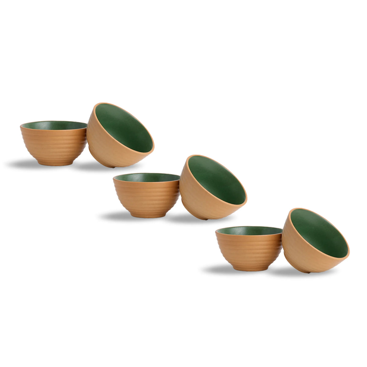 Ceramic Dinner Set | Klay Collection | 12 Pieces | Klay Green | Matte Finish