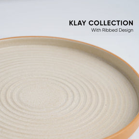 Ceramic Dinner Set | Klay Collection | 12 Pieces | Klay Green | Matte Finish