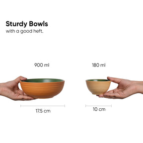 Ceramic Modern Dinner Set, 12 Pcs | Klay Green Crockery Set