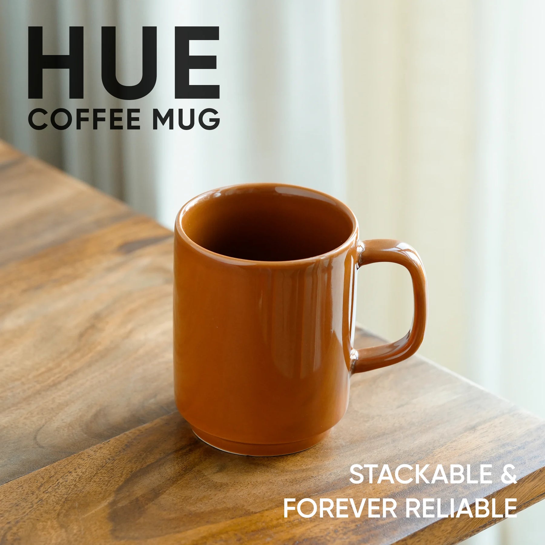 Ceramic Mug | Rise Collection |  1 Pc | Brown | 300ml