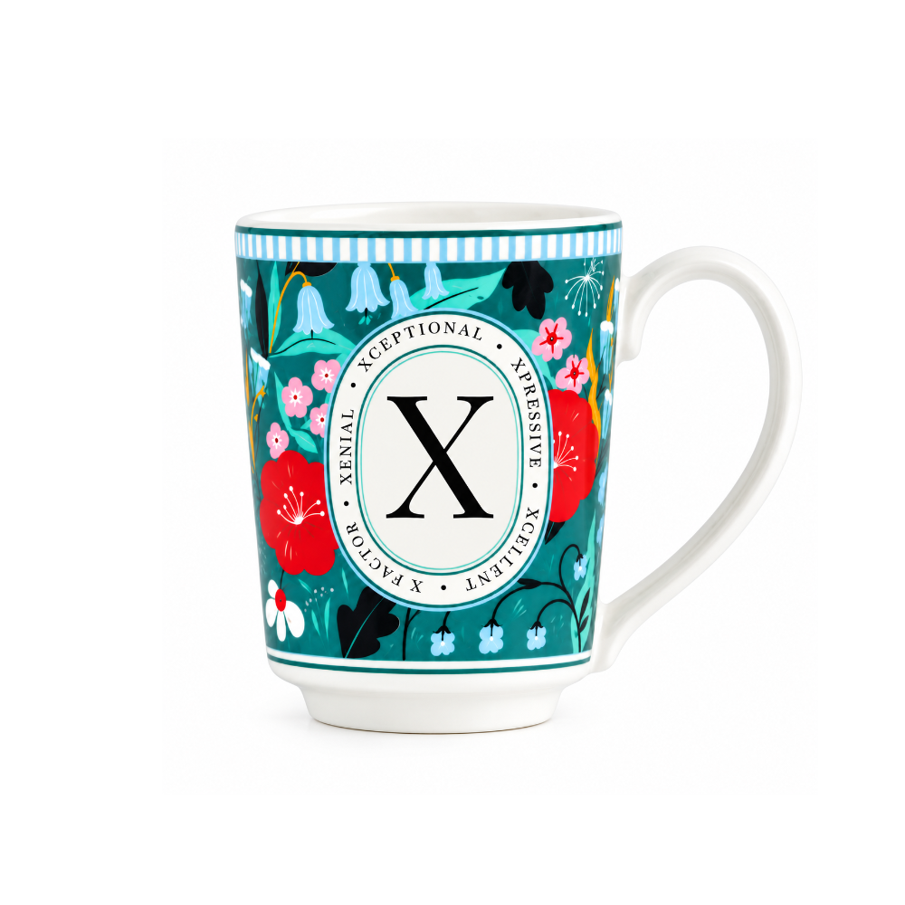 X Ceramic Coffee Mug – 300 ML | Alphabet Collection