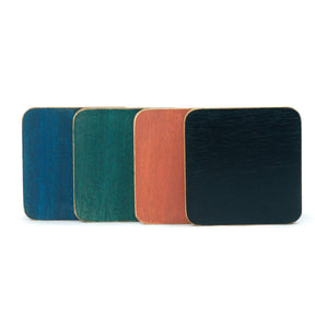 Handmade Wooden Coasters – Set of 6 | Multicolour