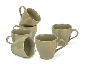 Ceramic Tea Cup Set of 6, 180ml – Self Reactive Collection