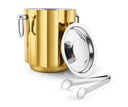 Designer Stainless Steel Ice Bucket | 1500ml | Double-Walled Gold