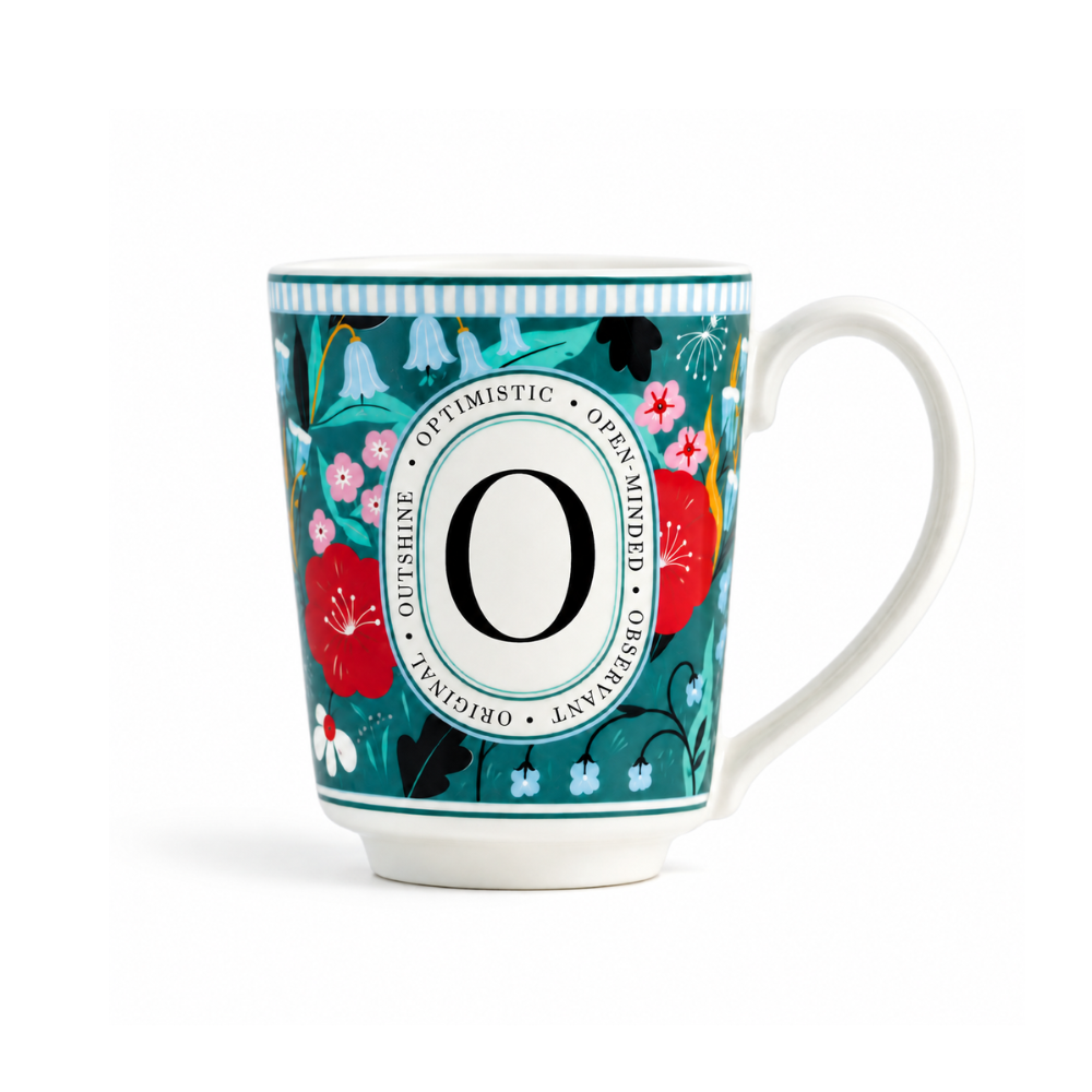 O Ceramic Coffee Mug – 300 ML | Alphabet Collection