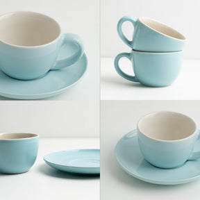 Ceramic Espresso Cup  Saucer Set | Set of 2 | 100ml