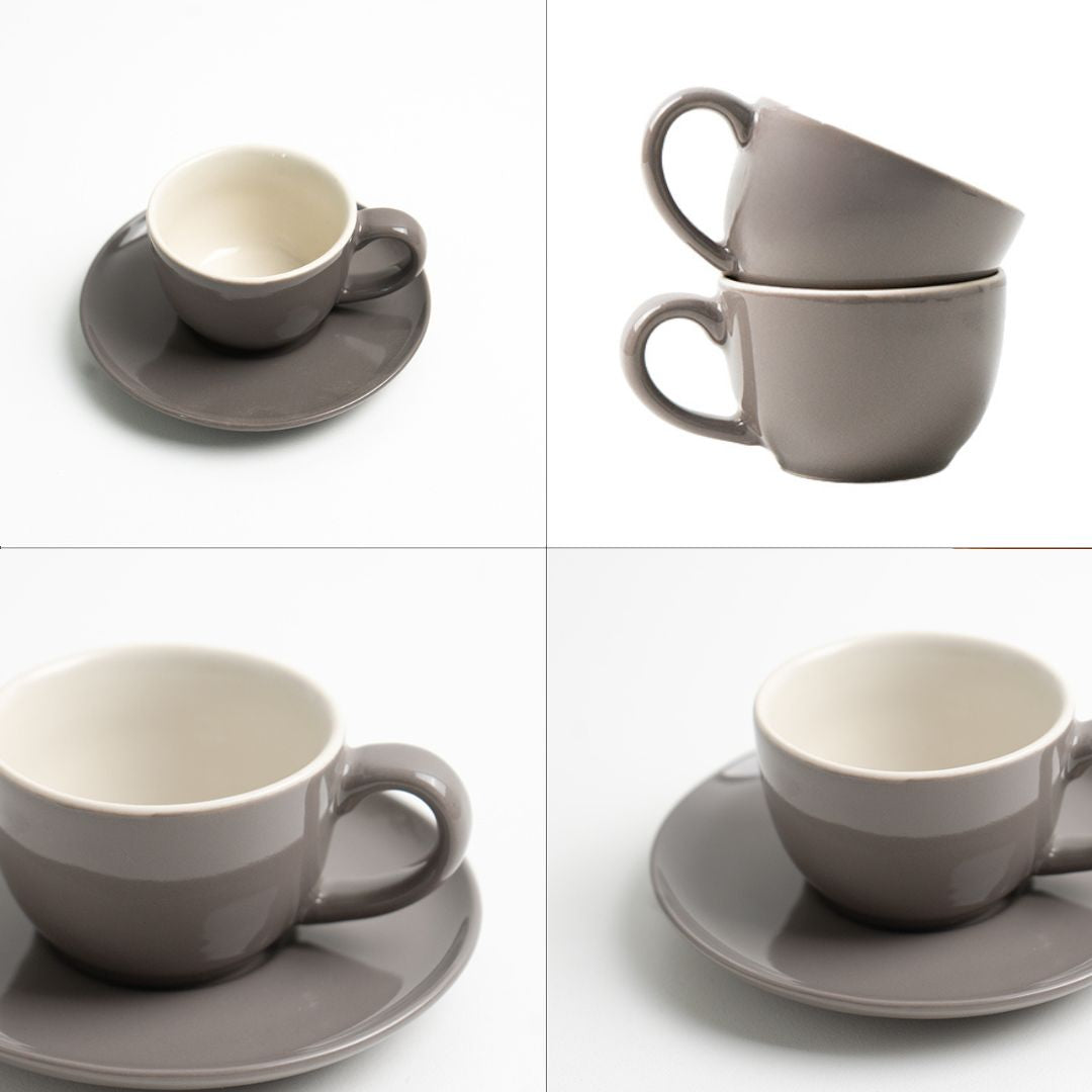 Ceramic Espresso Cup  Saucer Set | Set of 2 | 100ml