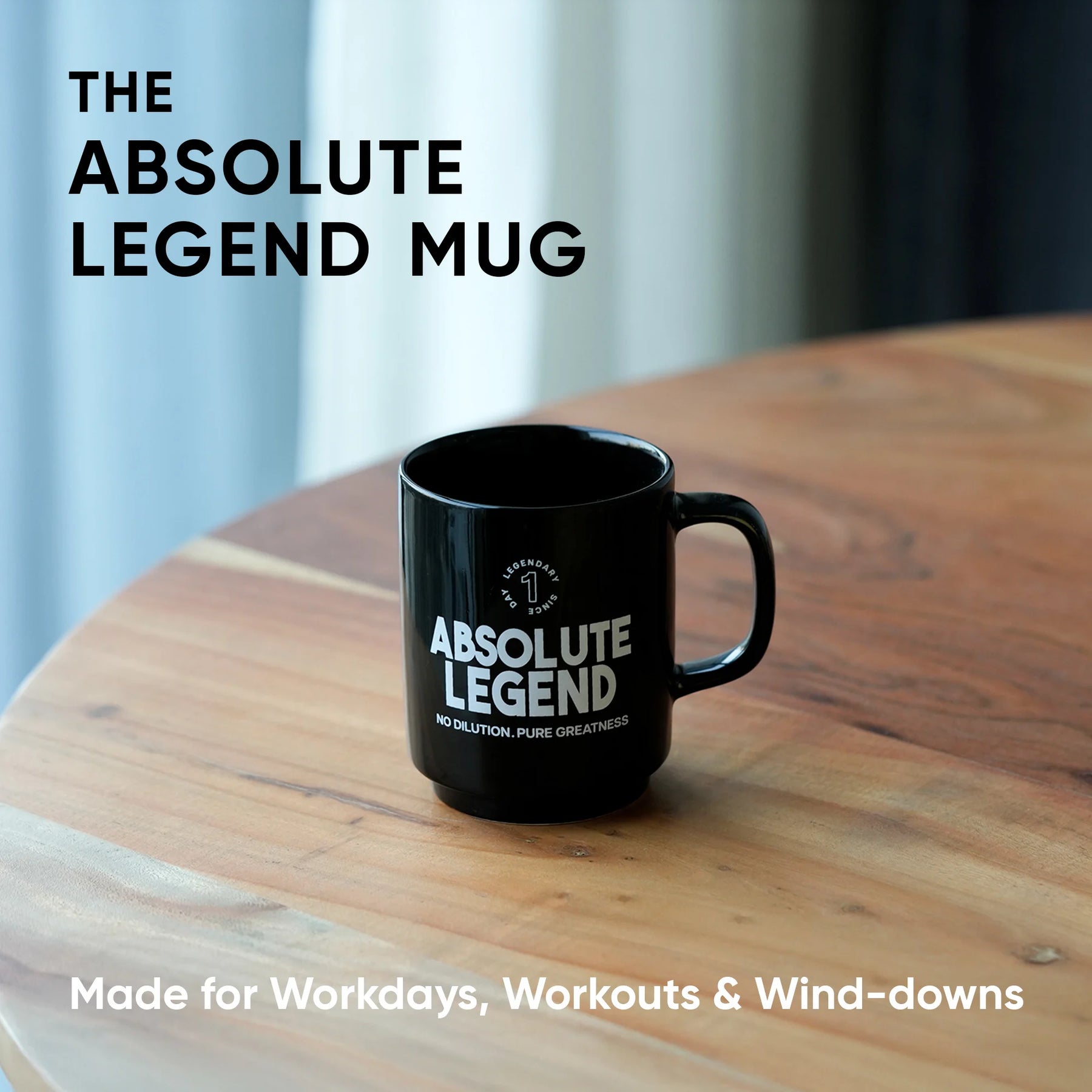 Ceramic Mug 300ml | Absolute Legend Coffee Cup | Glossy Finish