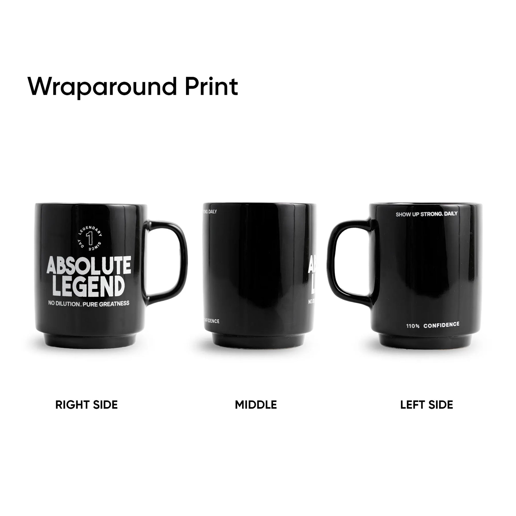 Ceramic Mug 300ml | Absolute Legend Coffee Cup | Glossy Finish
