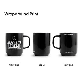 Ceramic Mug 300ml | Absolute Legend Coffee Cup | Glossy Finish