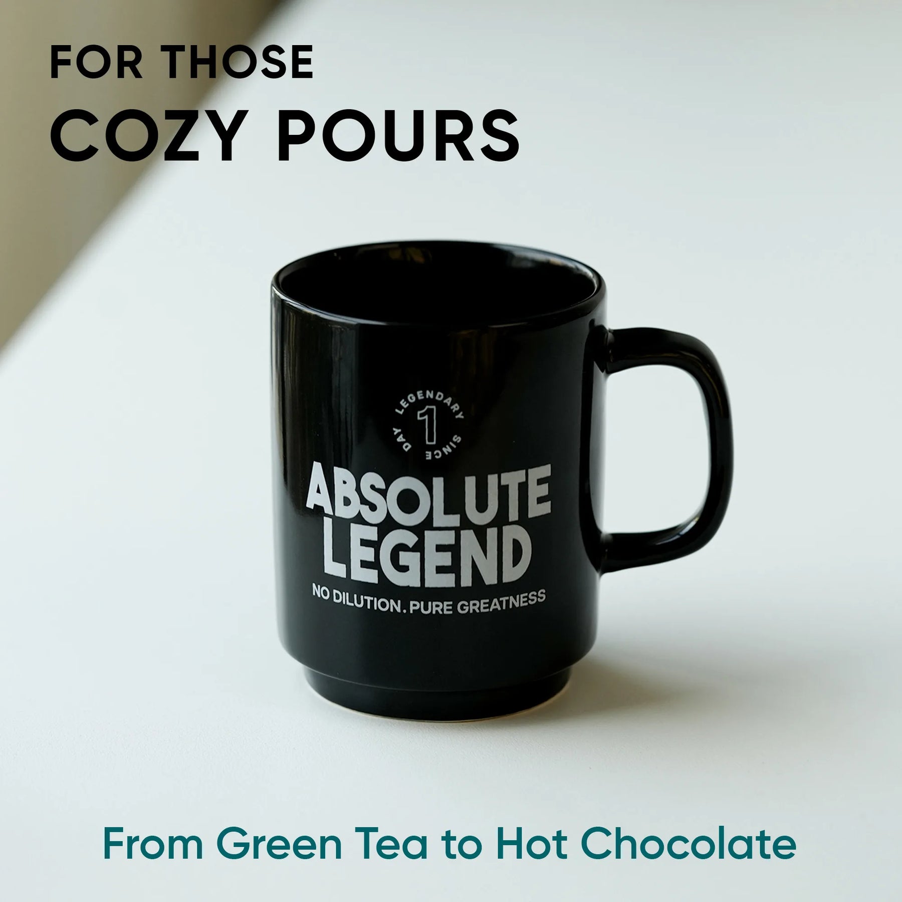 Ceramic Mug 300ml | Absolute Legend Coffee Cup | Glossy Finish