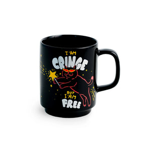 Ceramic Mug – Cringe Cat | 300ml | Glossy Finish | Rise Collection