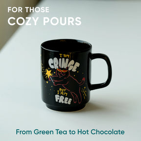 Ceramic Mug – Cringe Cat | 300ml | Glossy Finish | Rise Collection