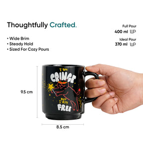 Ceramic Mug – Cringe Cat | 300ml | Glossy Finish | Rise Collection