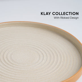 Ceramic Modern Dinner Set – 21 Pcs | Klay Collection | Stoneware | Matte Finish
