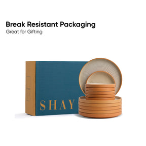 Ceramic Modern Dinner Set – 21 Pcs | Klay Collection | Stoneware | Matte Finish