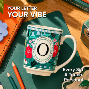 O Ceramic Coffee Mug – 300 ML | Alphabet Collection