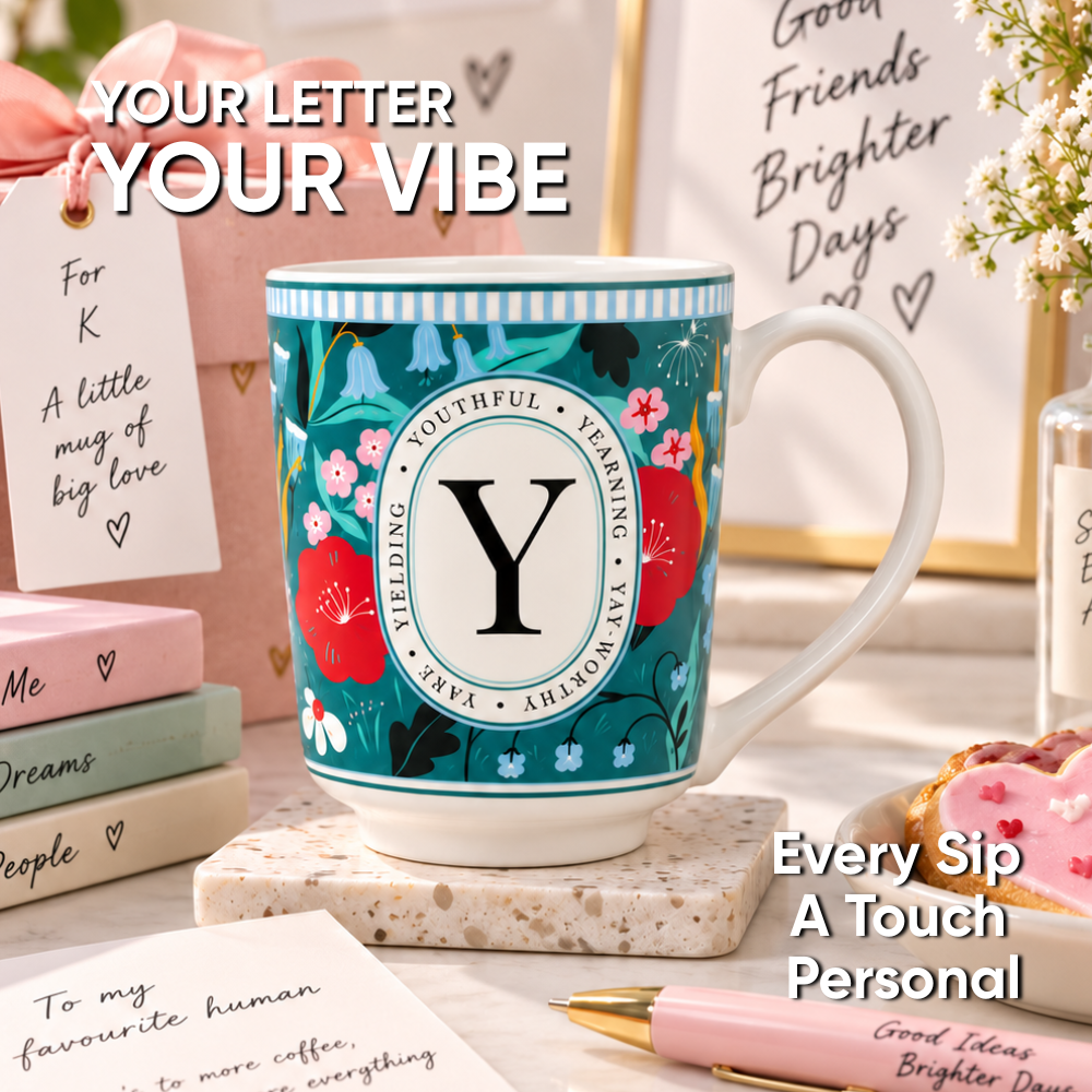 Y Ceramic Coffee Mug – 300 ML | Alphabet Collection