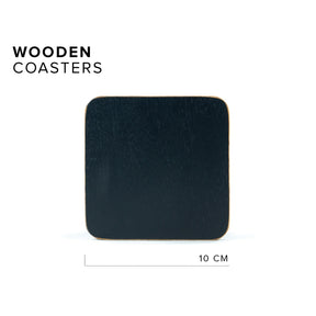 Handmade Wooden Coasters – Set of 6 | Multicolour
