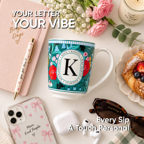 K Ceramic Coffee Mug – 300 ML | Alphabet Collection