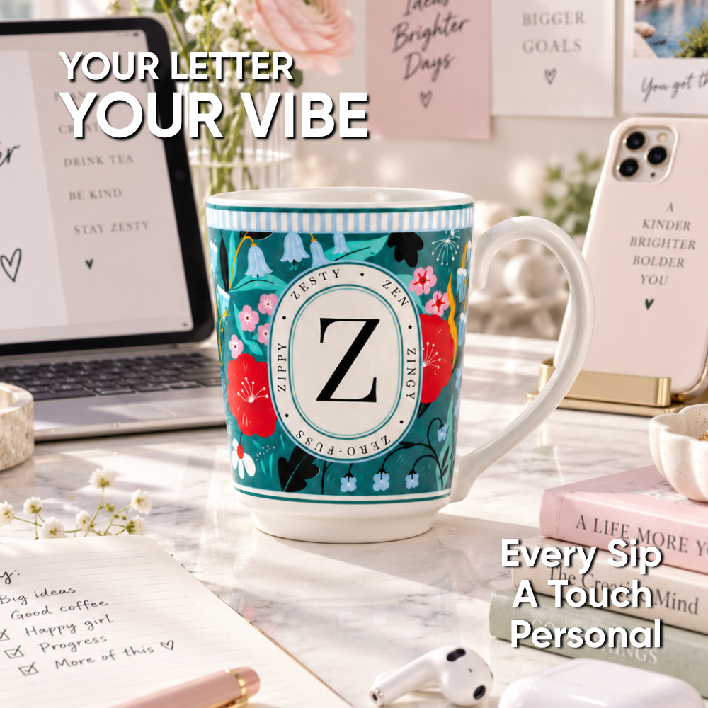 Z Ceramic Coffee Mug – 300 ML | Alphabet Collection