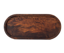 Small Wooden Cappuccino Tray | Elegant Wood Serving Tray Walnut