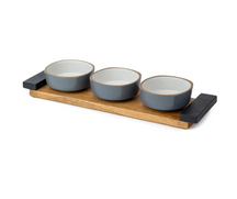 Shay Ceramic Snack Bowl & Tray Set | 300ml | Matte Finish | Premium Stoneware