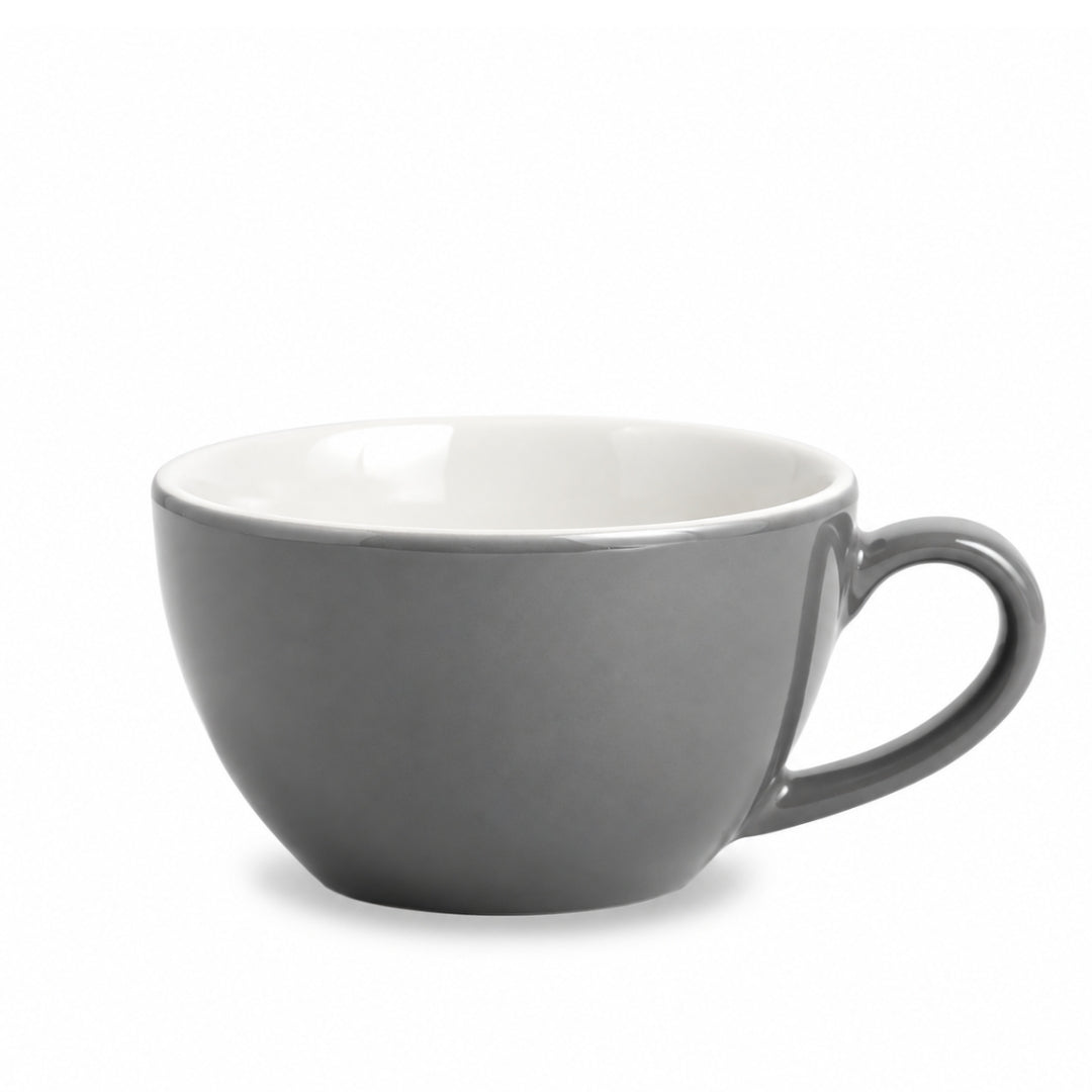 Ceramic Grey Cappuccino Cup & Saucer – 250 ML