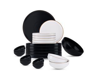 Japandi Ceramic Dinner Set of 21