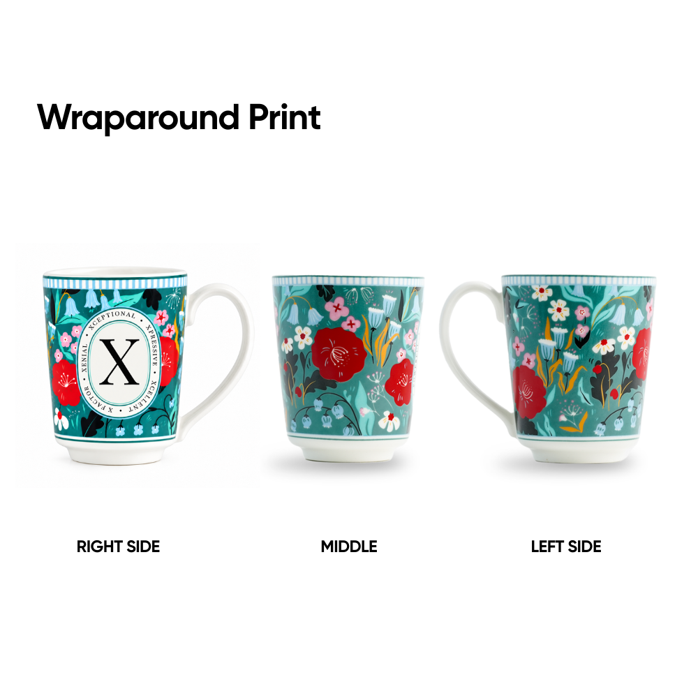 X Ceramic Coffee Mug – 300 ML | Alphabet Collection