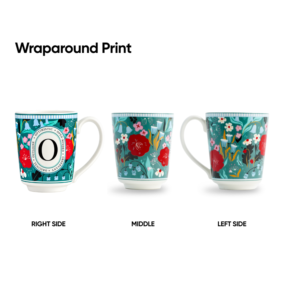 O Ceramic Coffee Mug – 300 ML | Alphabet Collection