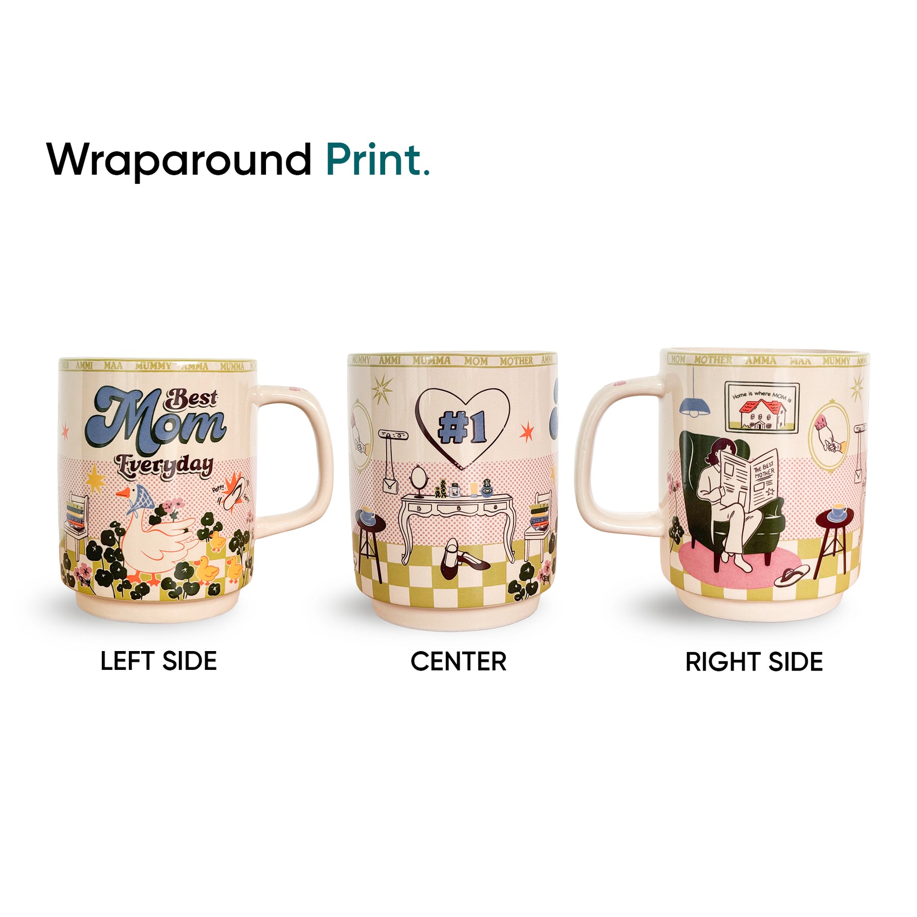 MOM Ceramic Coffee Mug, 300ml