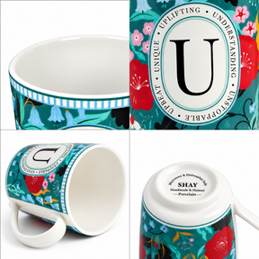 U Ceramic Coffee Mug – 300 ML | Alphabet Collection